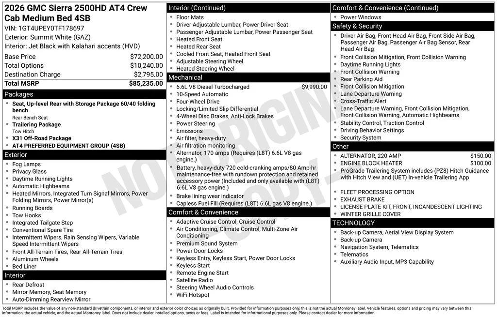 gmc sierra 2500hd 2026 1GT4UPEY0TF178697 image gmc sierra 2500hd 2026 1GT4UPEY0TF178697 image